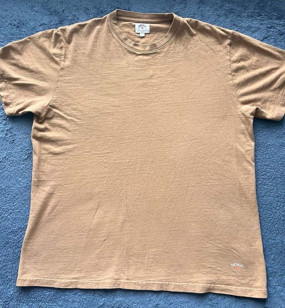 Noah 100% Recycled Cotton Made in USA T-Shirt Brown Size L